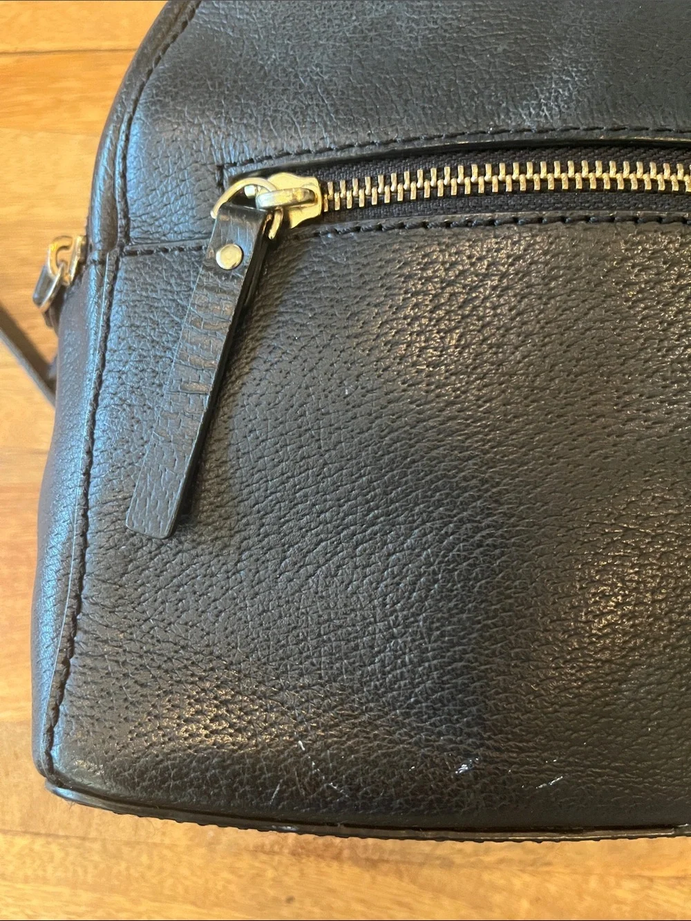 KATE SPADE GROVE STREET SAMMI DOME BLACK LEATHER BACKPACK